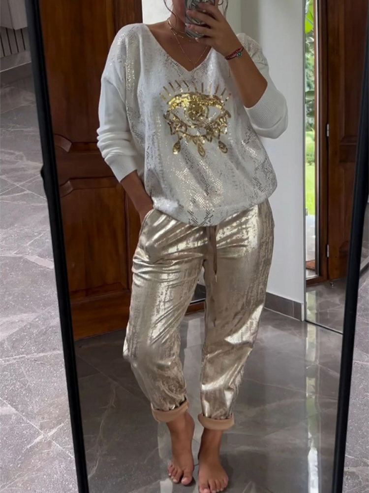 Arlise - Conjunto Casual Elegante de Dos Piezas