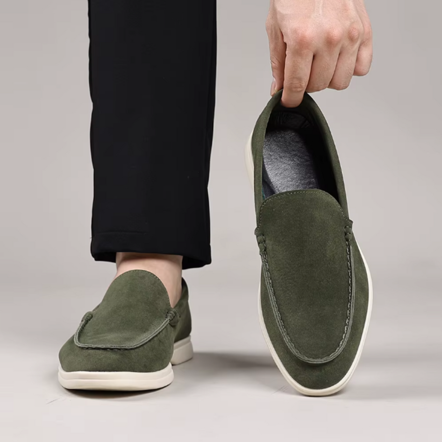 Mocasines clásicos de ante
