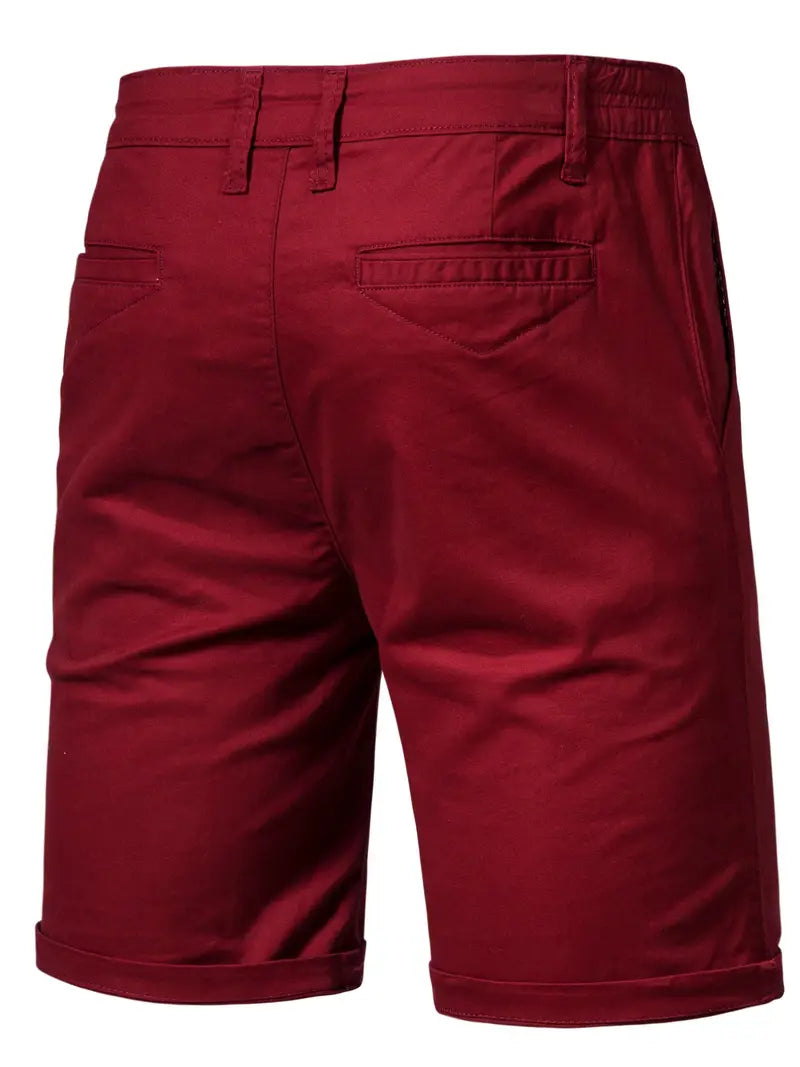 Elegantes pantalones cortos de algodón