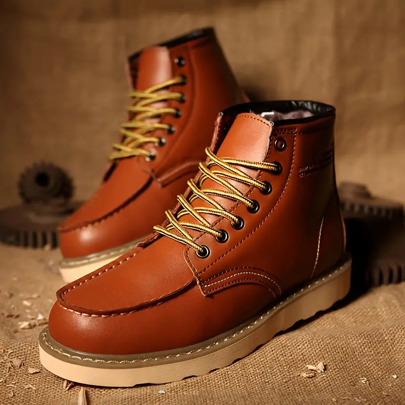 Botas retro de cuero