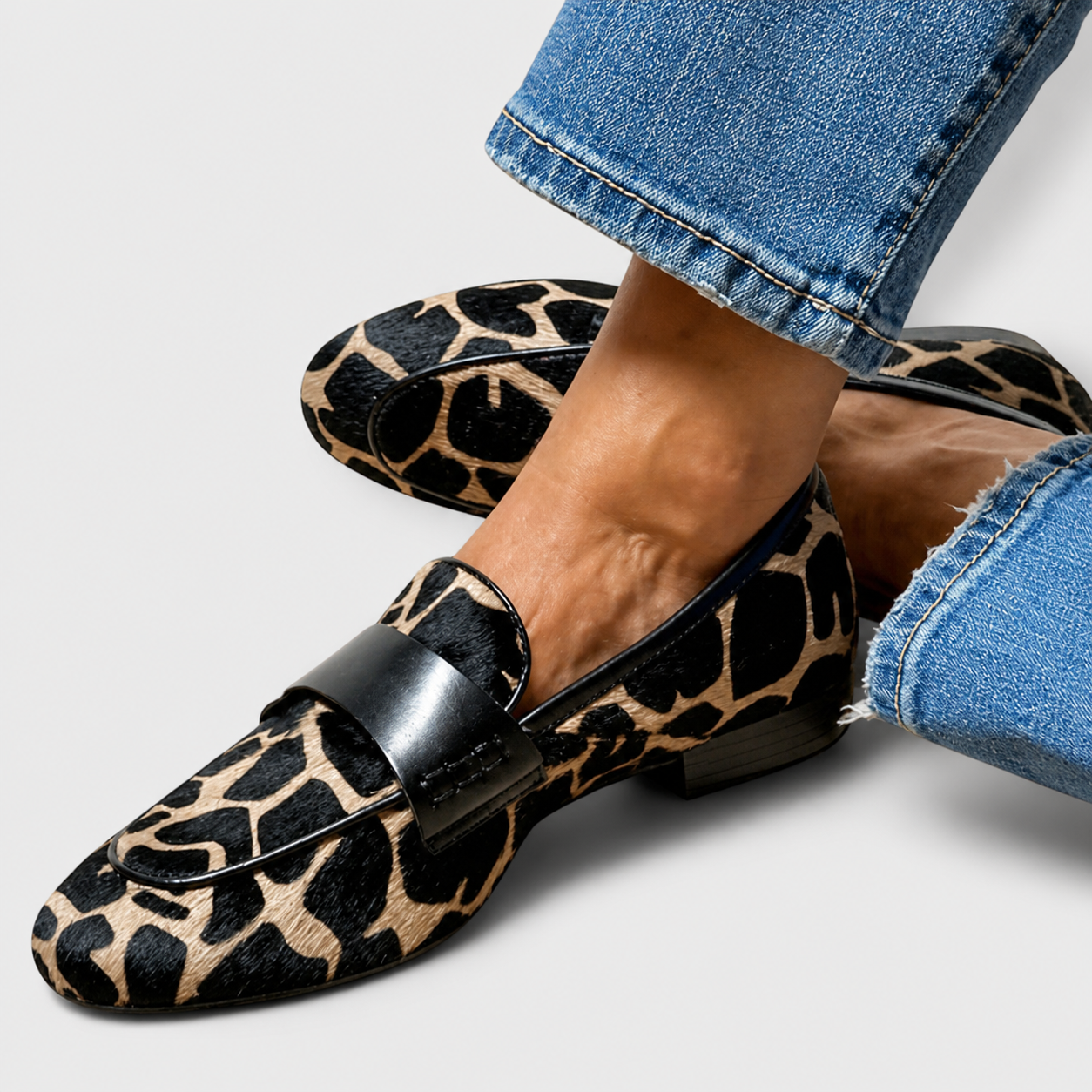 Léonie™ | Mocasín Leopardo
