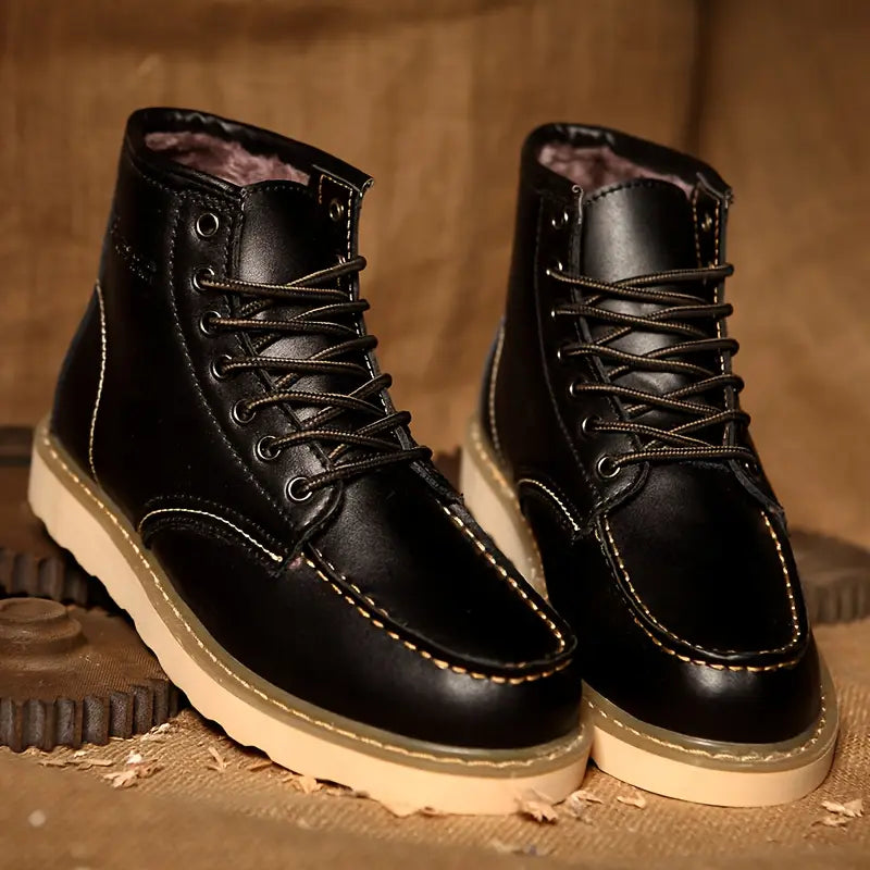 Botas retro de cuero