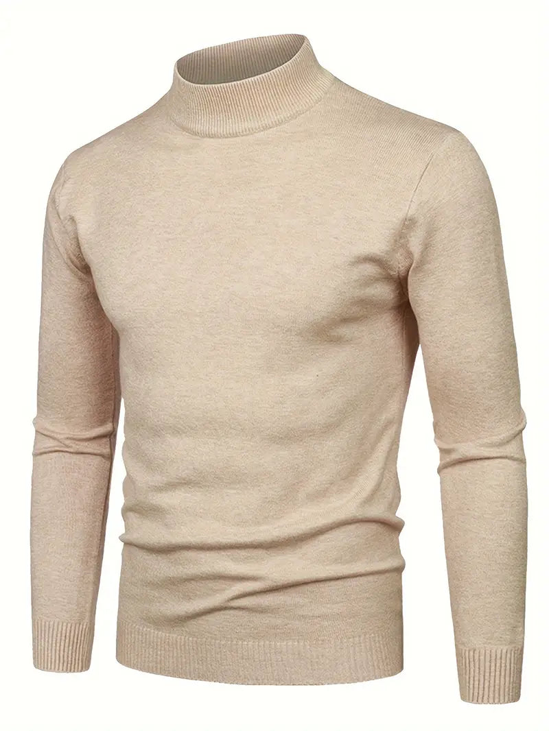 Elegante jersey de cuello alto