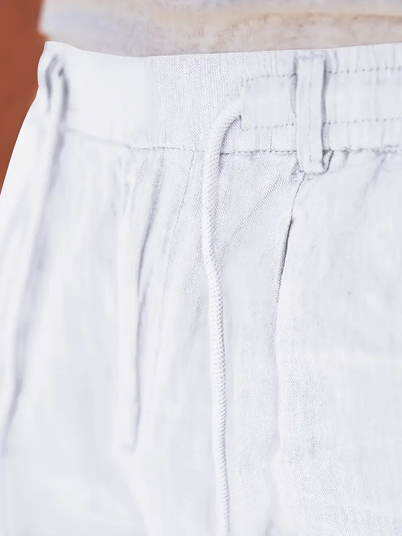 Elegantes pantalones de lino
