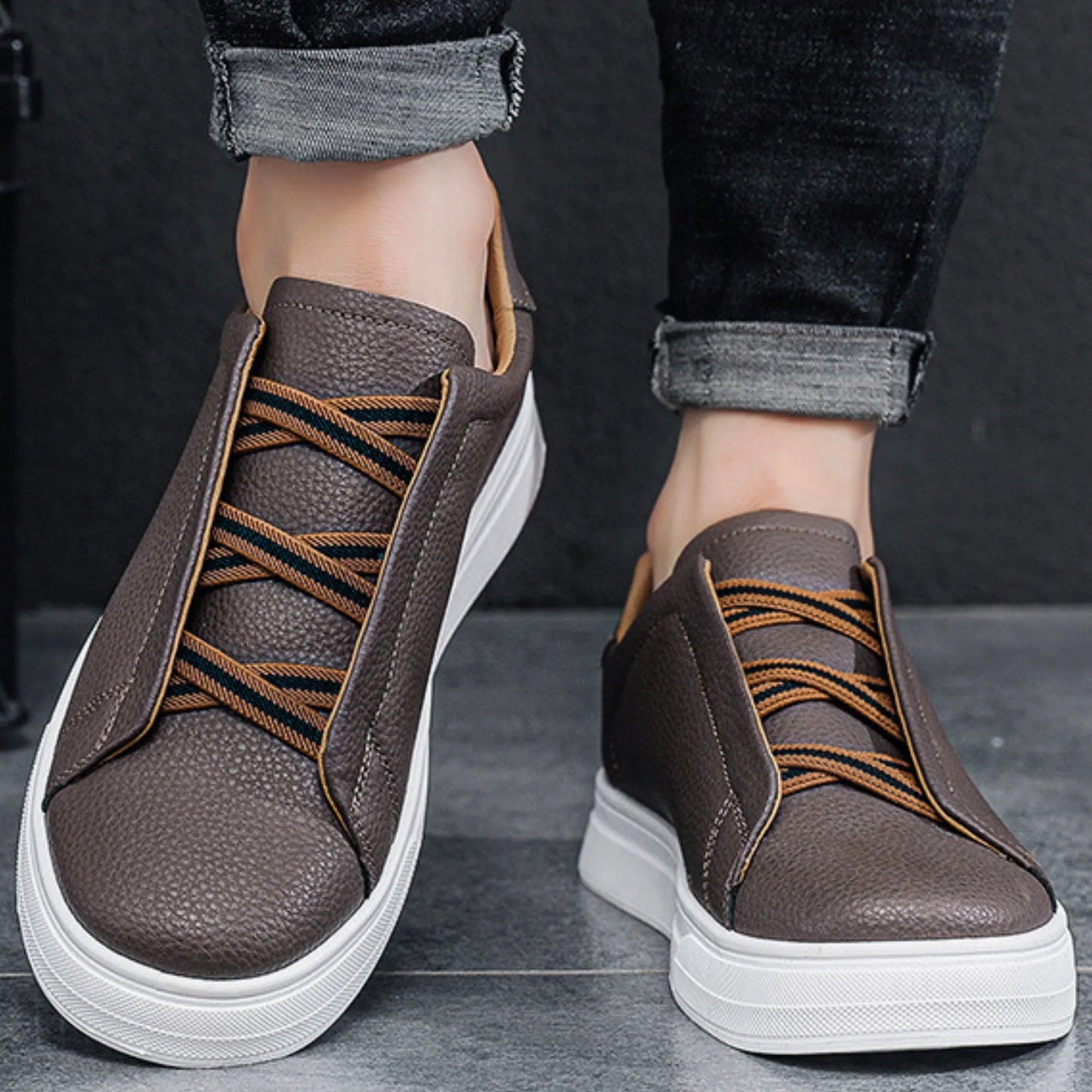 Elegantes zapatos de piel