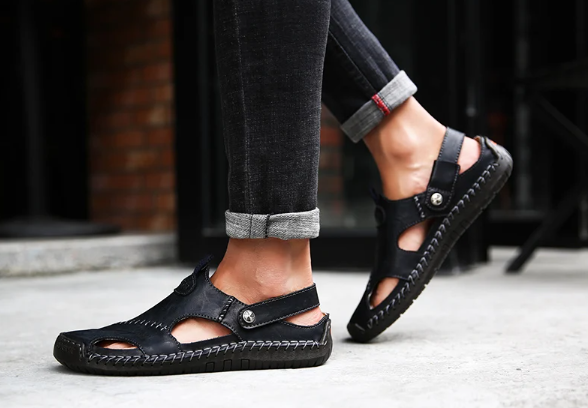Sandalias clásicas de piel