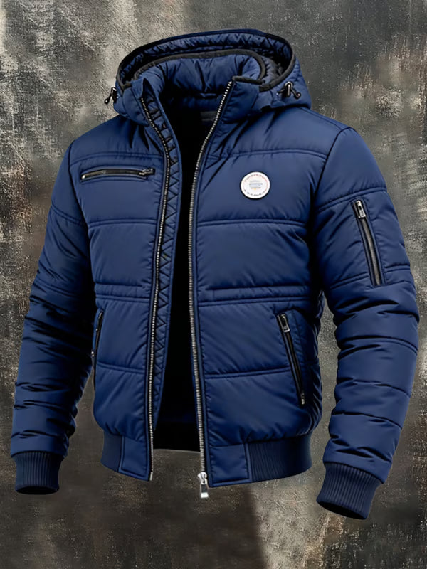 Elegante chaqueta acolchada