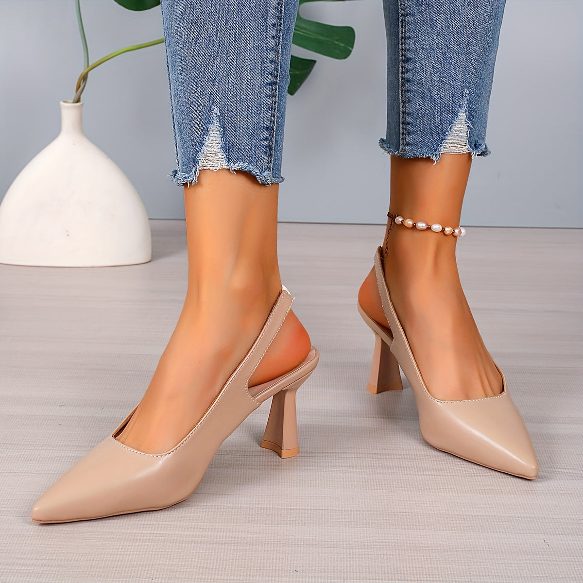 Tacón Slingback Elegante