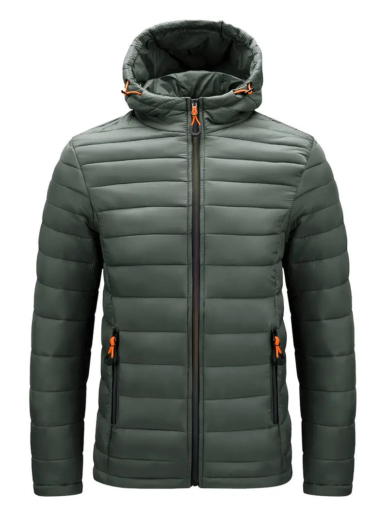 Elegante chaqueta con capucha