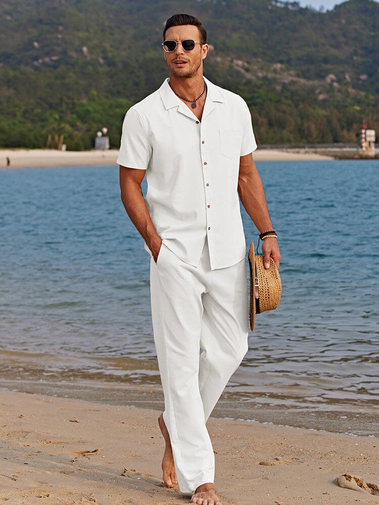 Elegante conjunto de verano de lino
