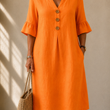 Azucena™ | Vestido de Botones