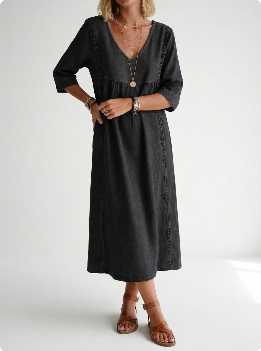Lioréa™ — Vestido midi fluido, desenfadado y elegante