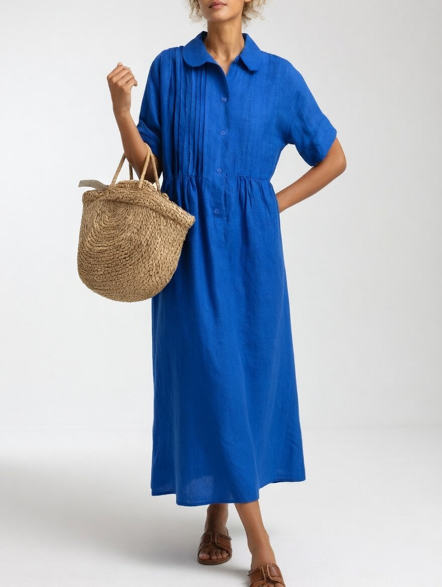 Lysandra™ - Vestido camisero fluido de verano