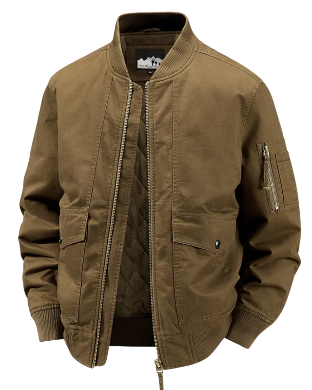 Elegante cazadora bomber de algodón