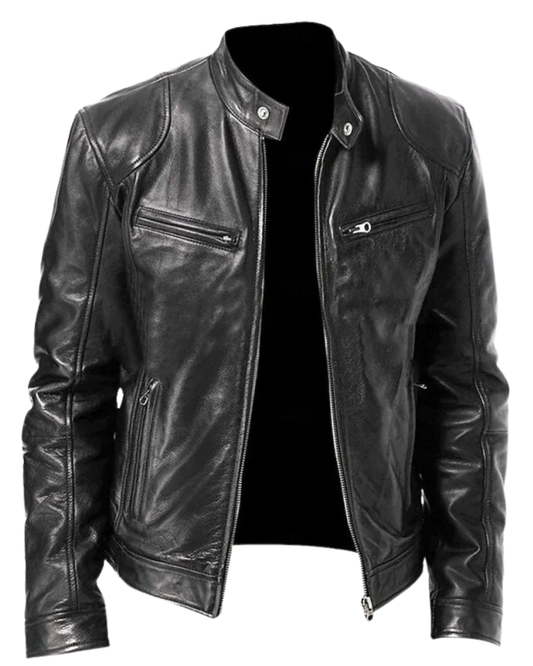 Chaqueta de cuero Premium