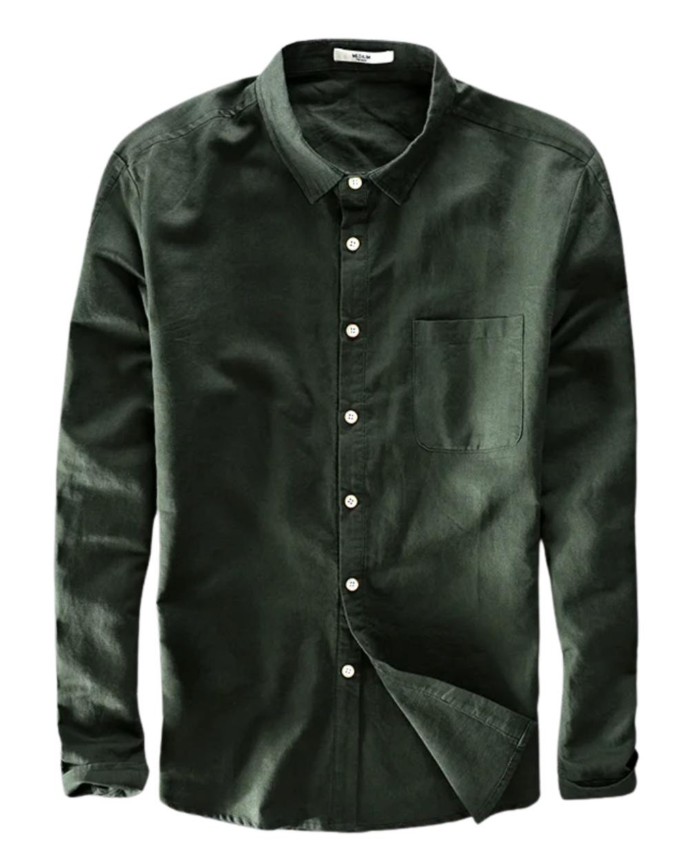 Elegante camisa de lino y algodón