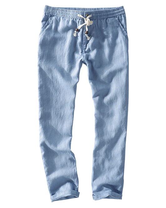 Elegantes pantalones de lino