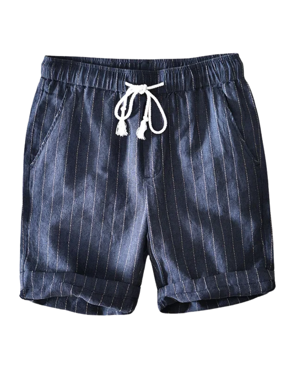 Elegantes pantalones cortos de lino