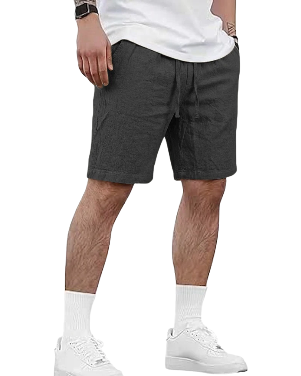 Pantalones cortos de lino para hombre