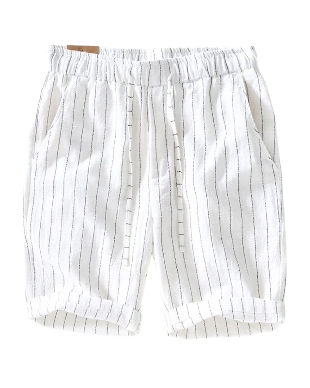 Pantalones cortos elegantes de algodón y lino