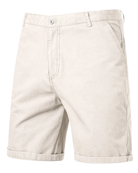 Elegantes pantalones cortos de algodón