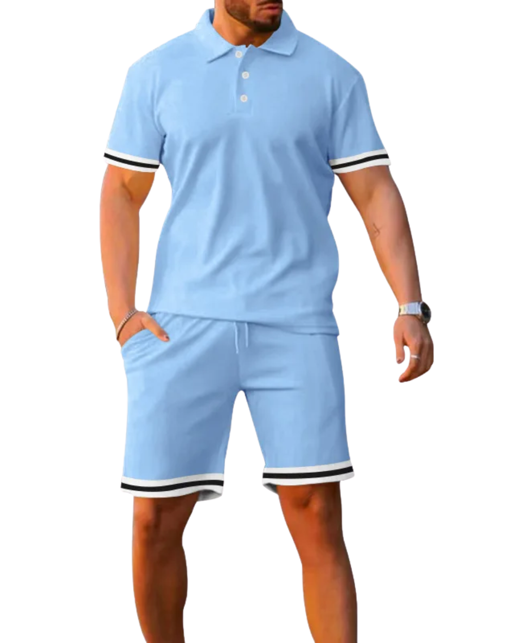 Elegante conjunto de polo