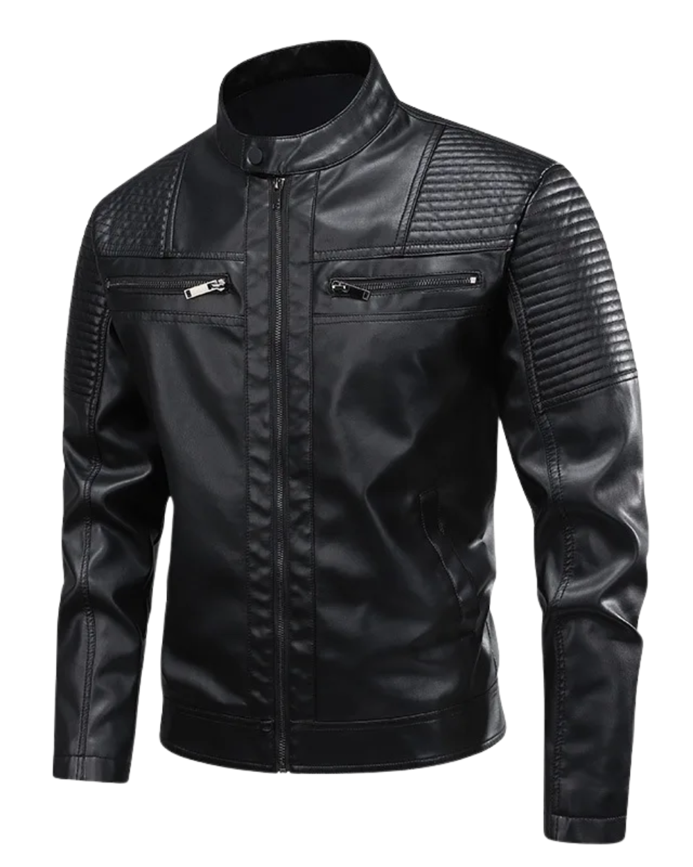 Chaqueta de cuero clásica