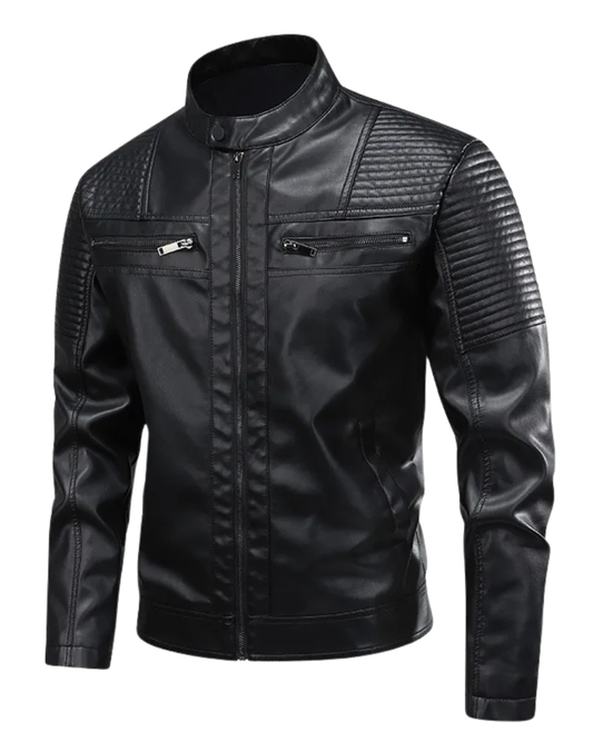 Chaqueta de cuero clásica