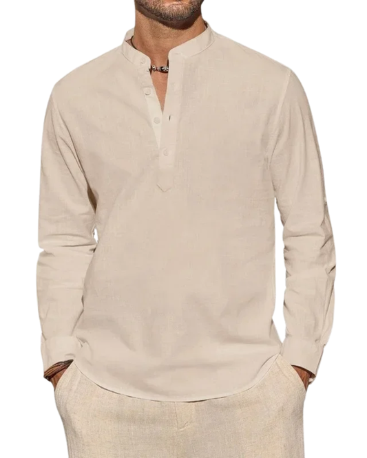 Camisa elegante de manga larga