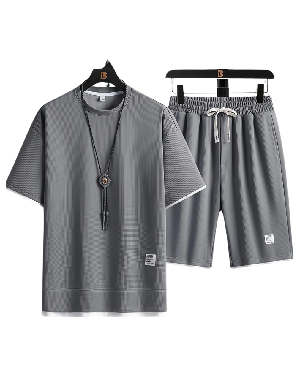 Conjunto de ropa de estar por casa de punto elegante