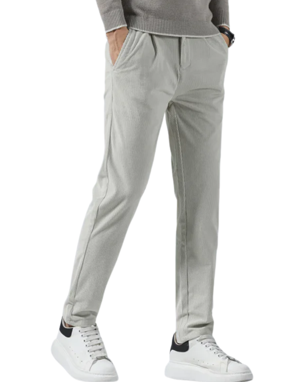 Pantalones informales de pana