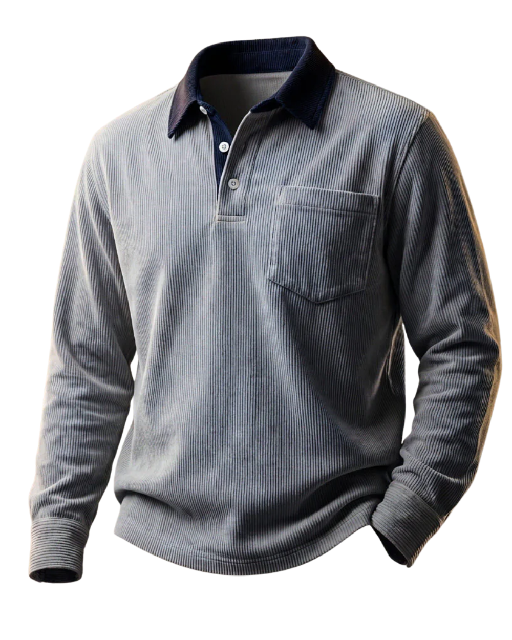 Elegante polo de pana