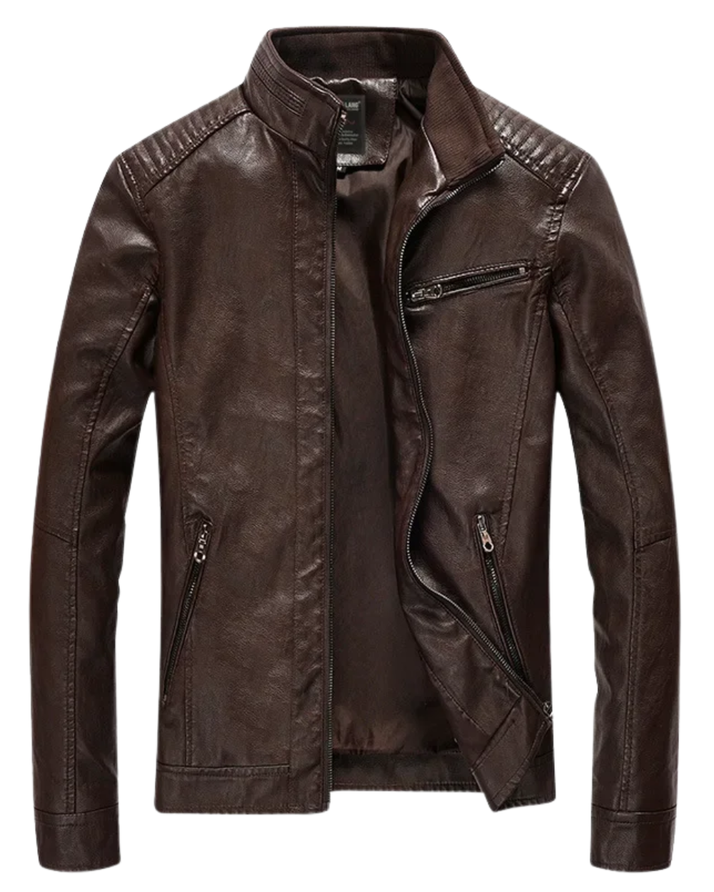 Chaqueta de cuero informal