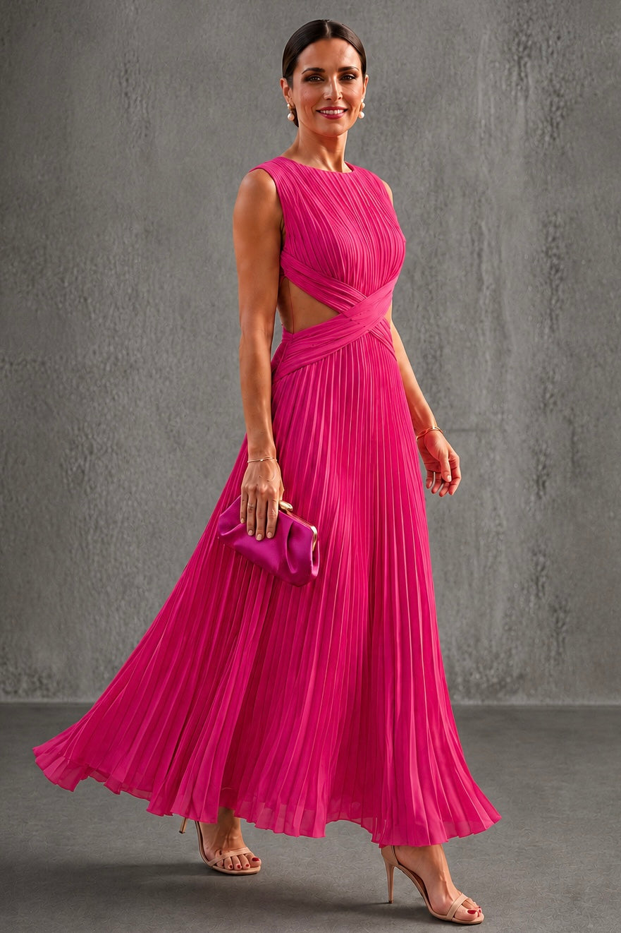 Vestido fluido con espalda abierta