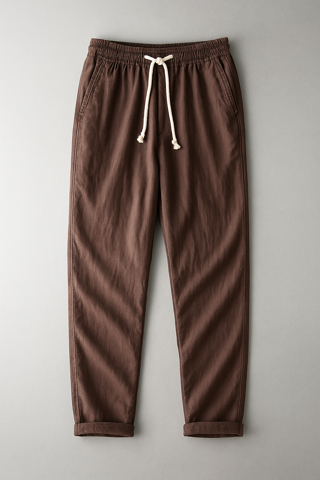 Elegantes pantalones de lino