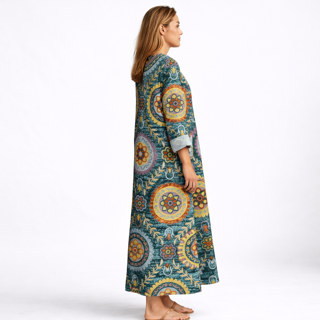 Vestido Midi Geométrico