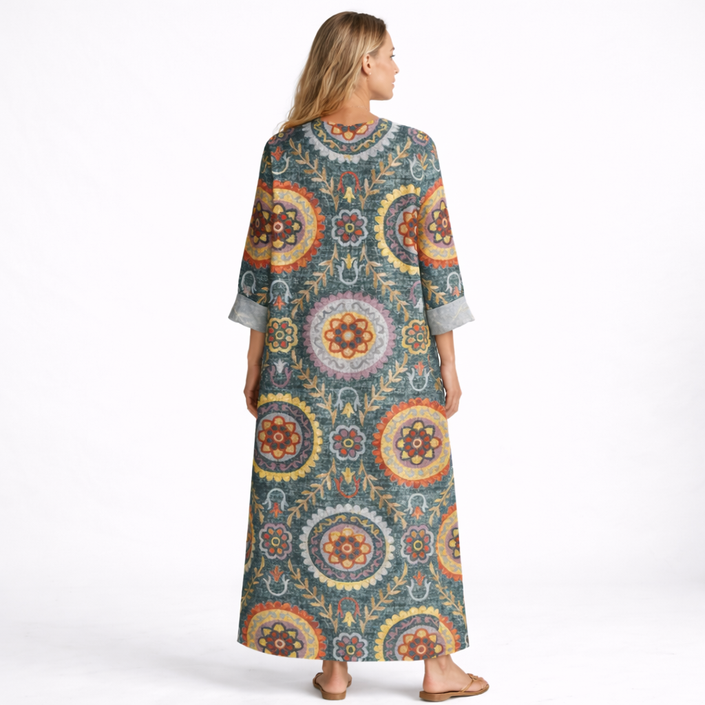 Vestido Midi Geométrico