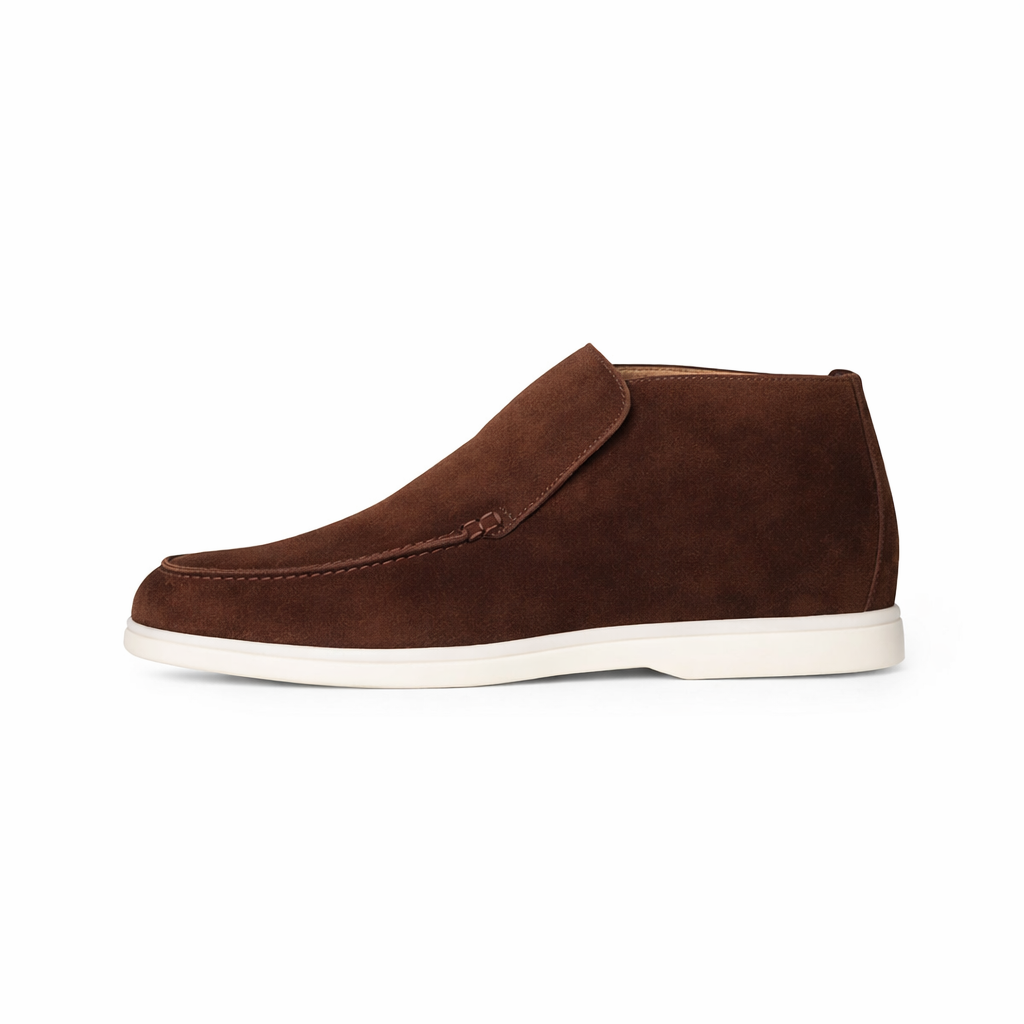 Mocasines elegantes de ante