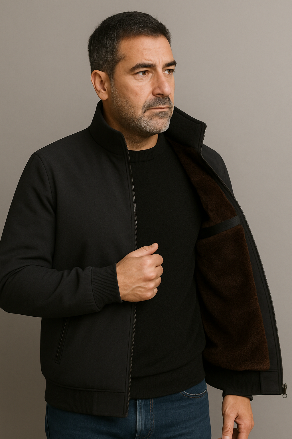 Chaqueta con forro polar