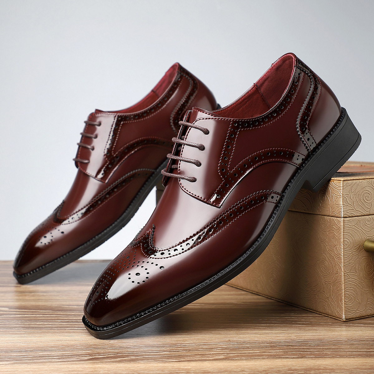 Zapatos de vestir elegantes de piel Borgue