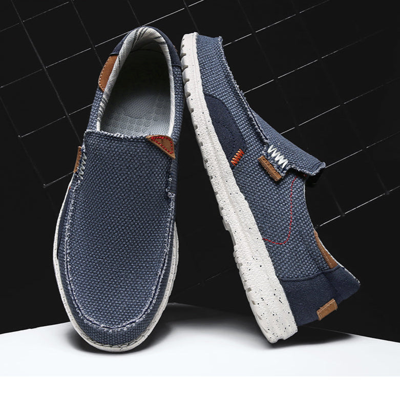 Mocasines elegantes de lona