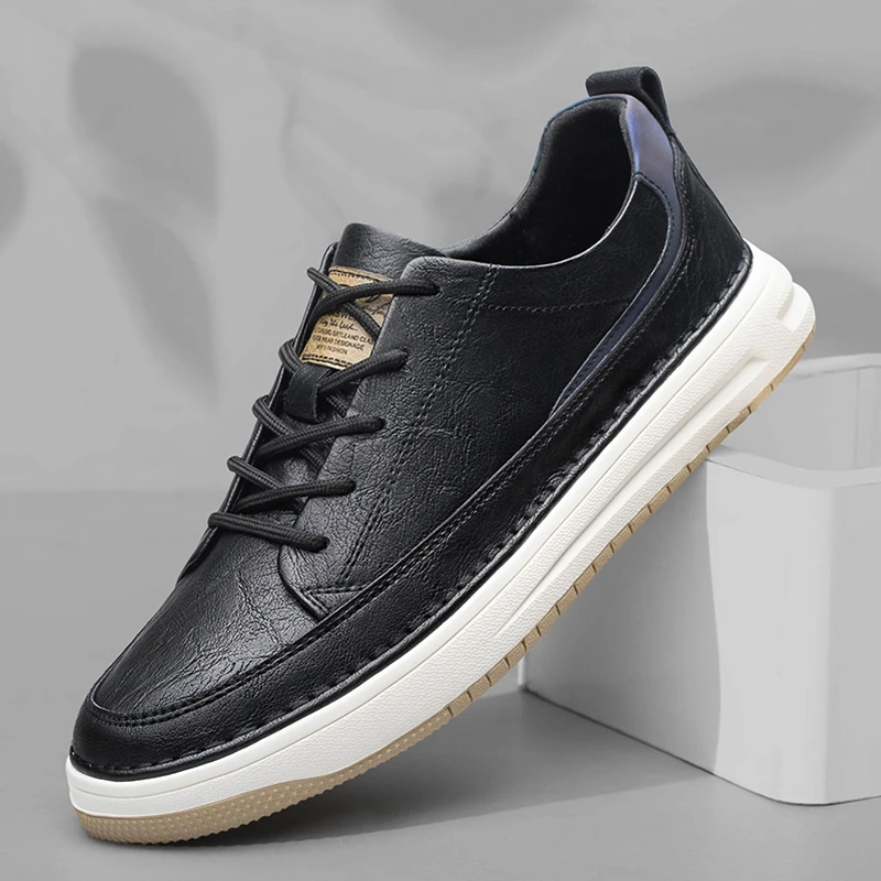 Zapatillas clásicas de piel