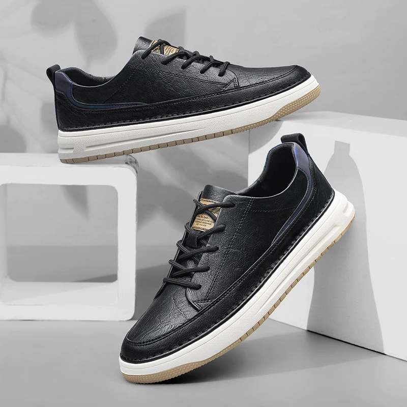 Zapatillas clásicas de piel