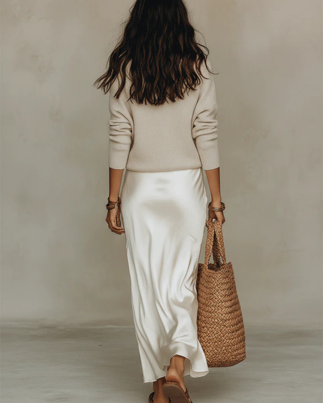 Vestido Midi Satinado