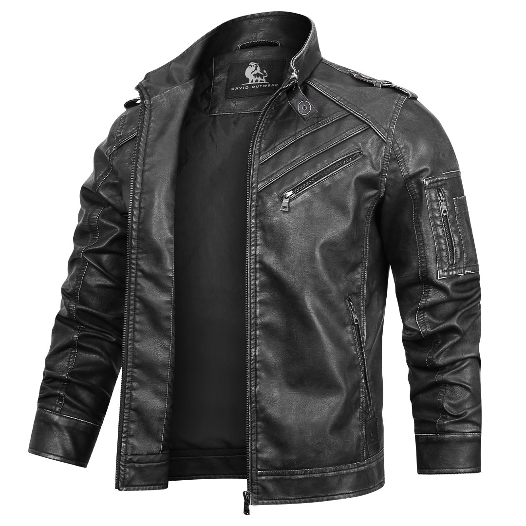 Chaqueta de cuero informal
