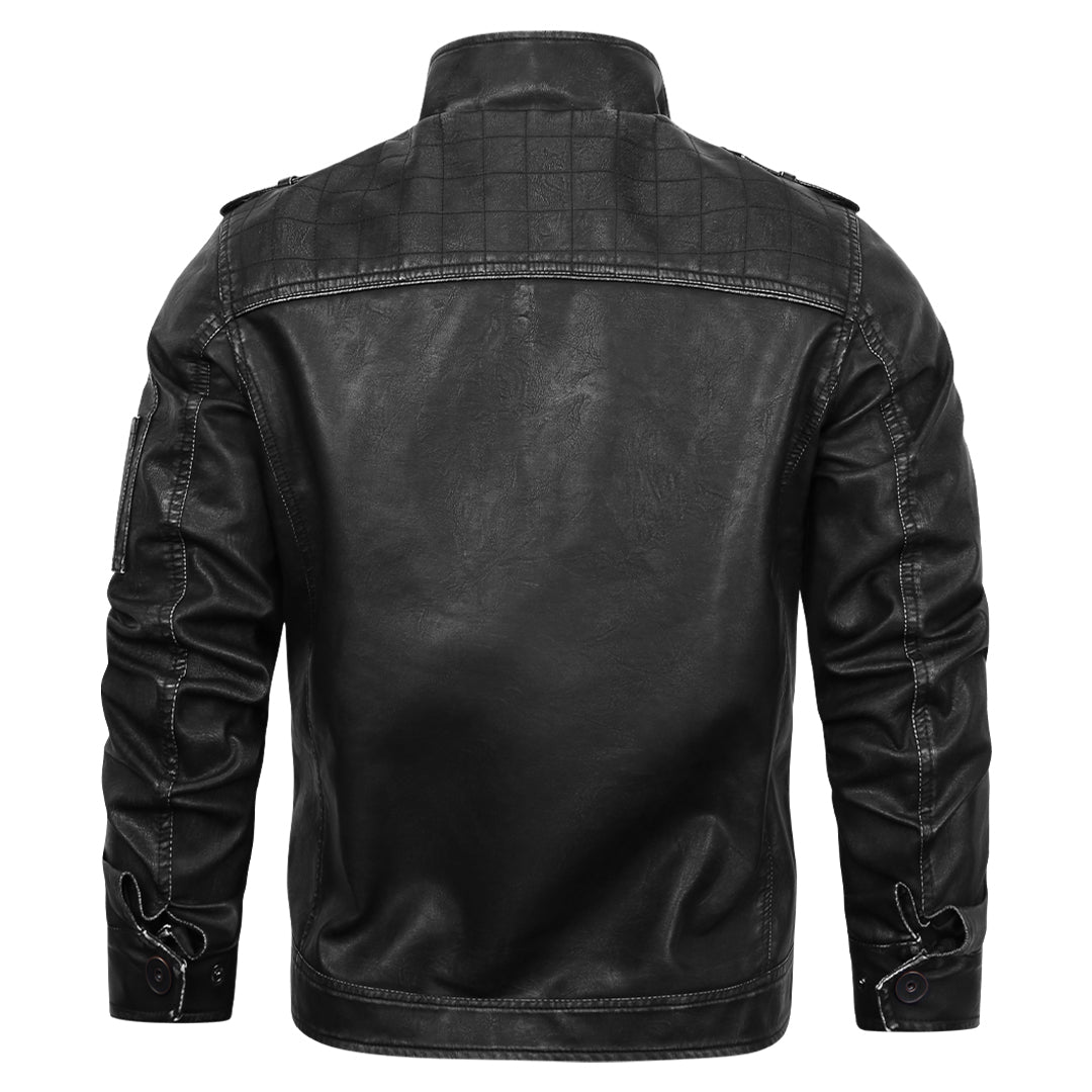 Chaqueta de cuero informal