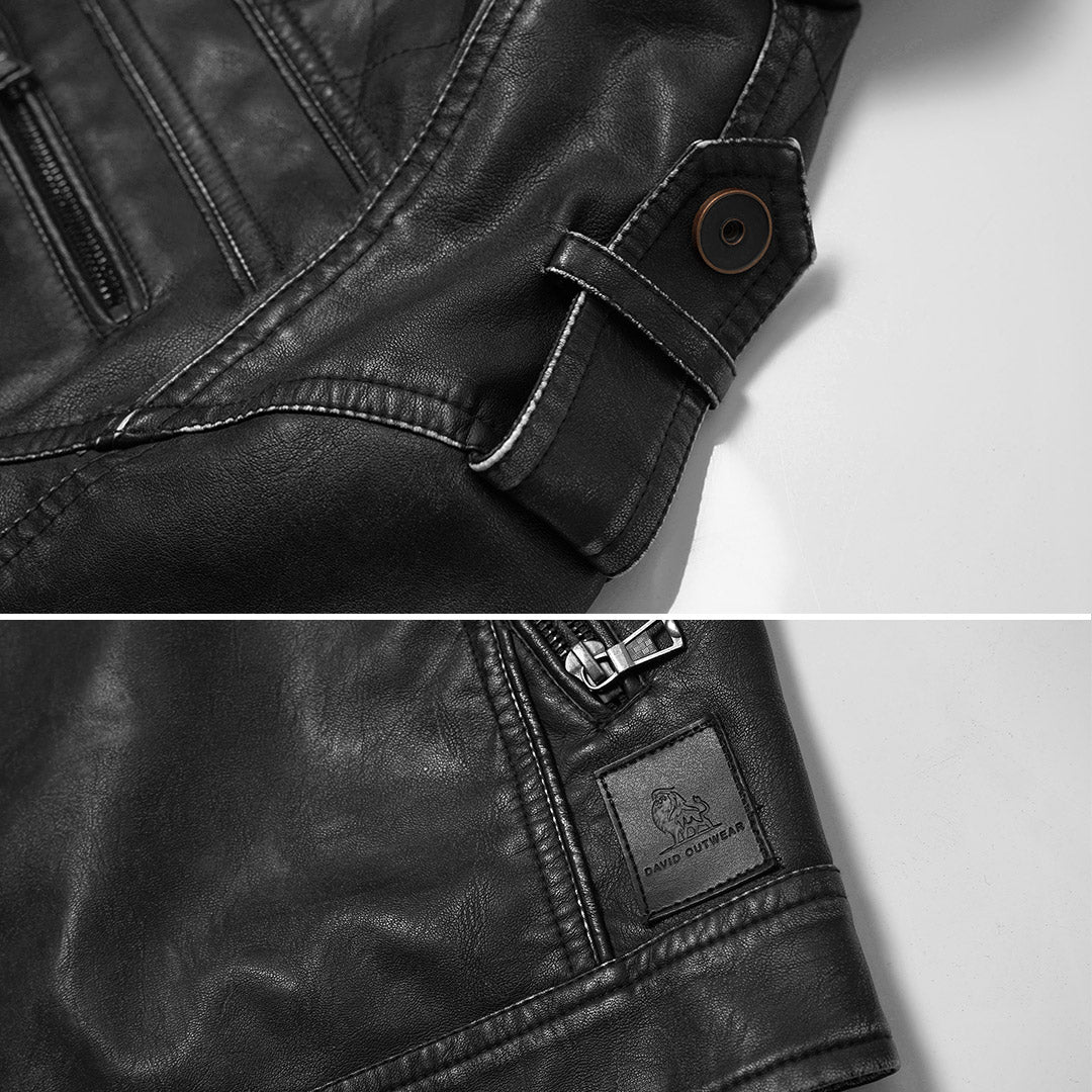 Chaqueta de cuero informal