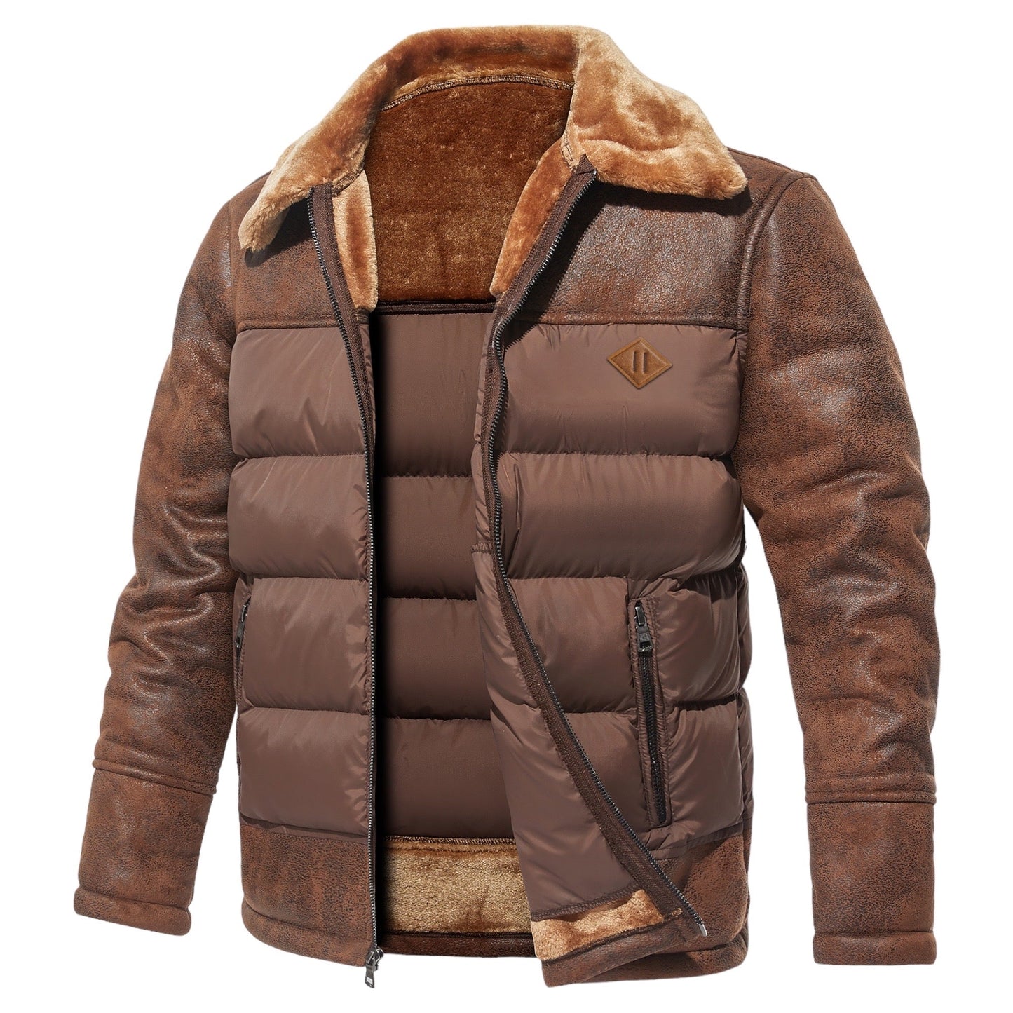 Elegante chaqueta con forro polar