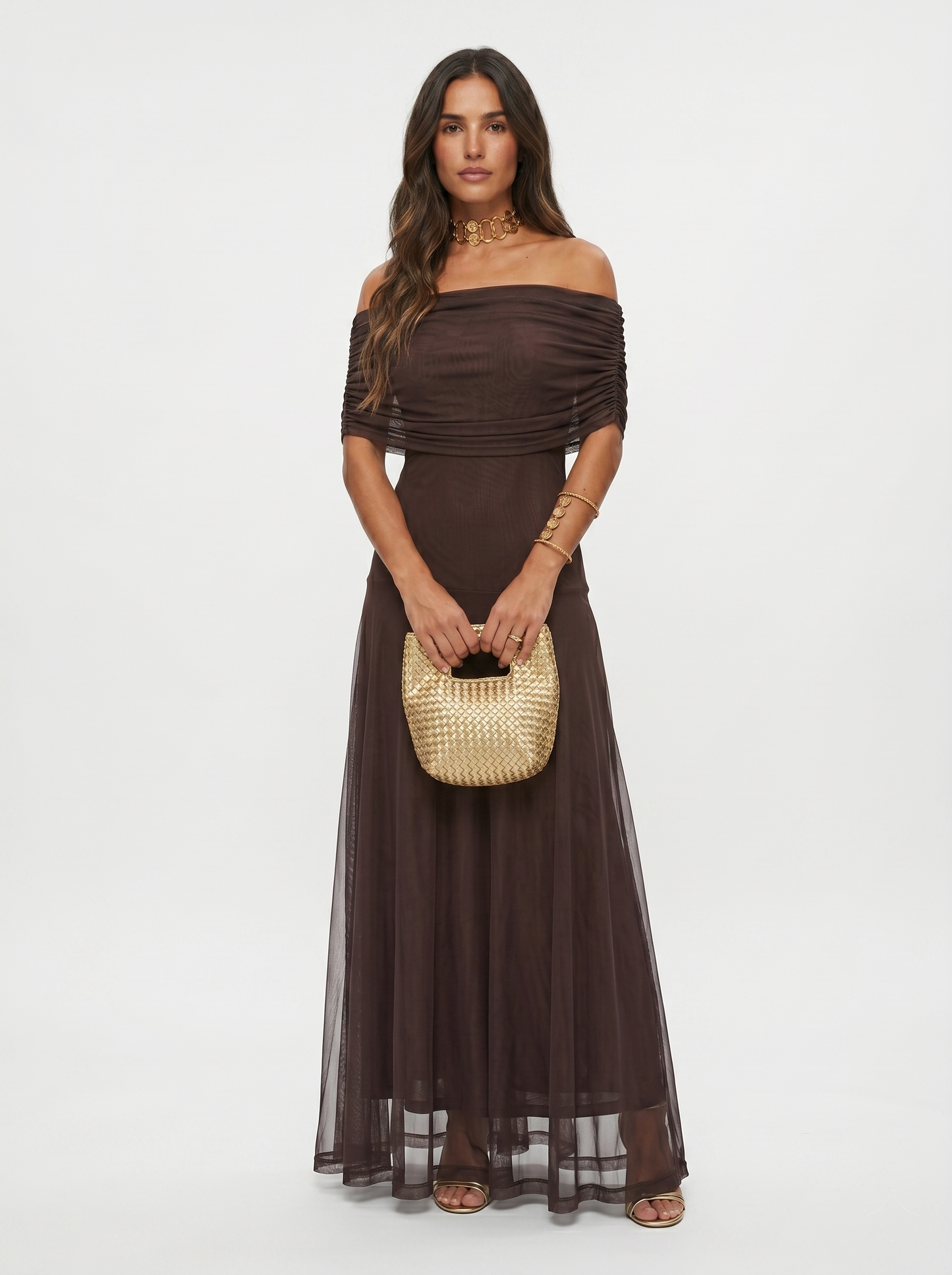 Vestido largo elegante y sencillo