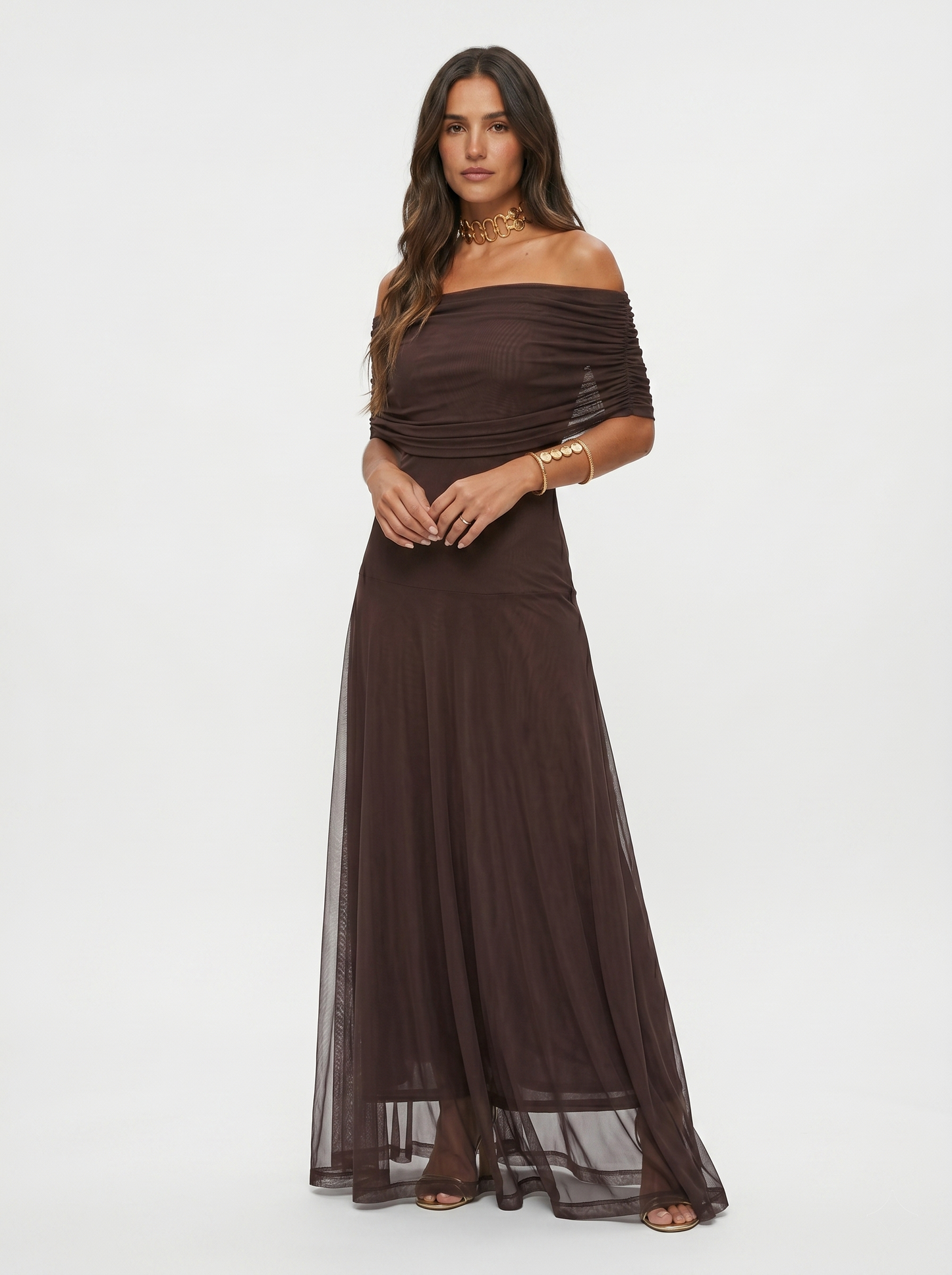Vestido largo elegante y sencillo